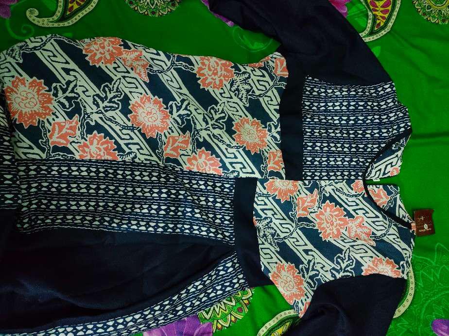 Maura Couple Batik - Sania Ruffle Batik Bkil Garansi Ori Dan Termurah