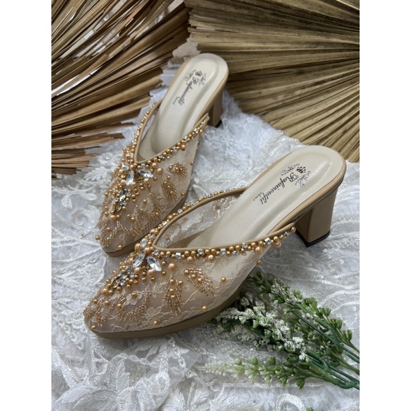 sepatu Rafaizoutfit sepatu wedding Alena nude tinggi 7cm tahu