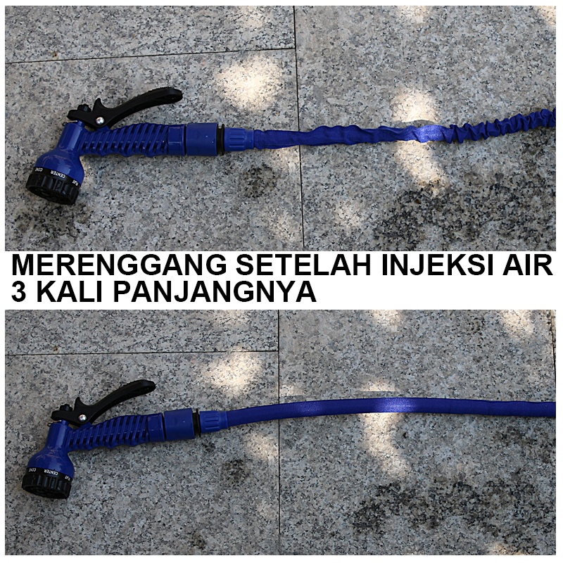 SELANG AIR AJAIB MAGIC HOSE 30m/100ft//22.5m/75ft//15m/50ft Untuk Siram Tanaman  Cuci Motor Mobil Halaman DLL