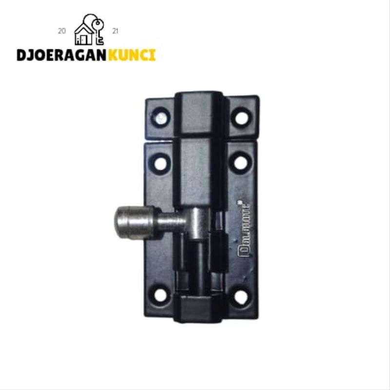 GRENDEL SLOT PINTU RUMAH 2 INCH MERK DOLOMITE WARNA HITAM