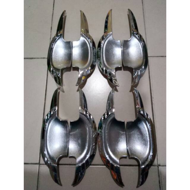 cover outer handle rush 2018 cover outer pintu rush 2018 mangkok pintu mobil rush 2018 chrome silver