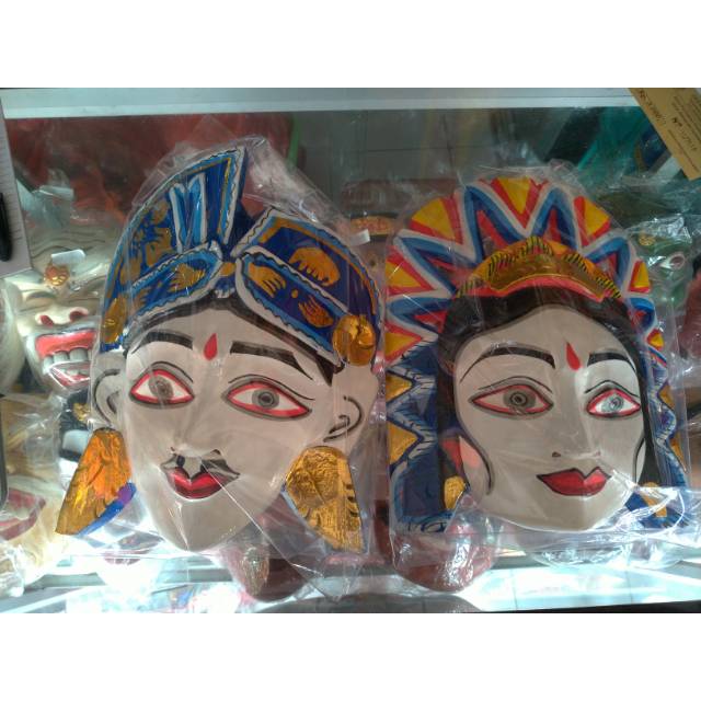 Hiasan dinding tari janger bali / gebogan / ukiran tari