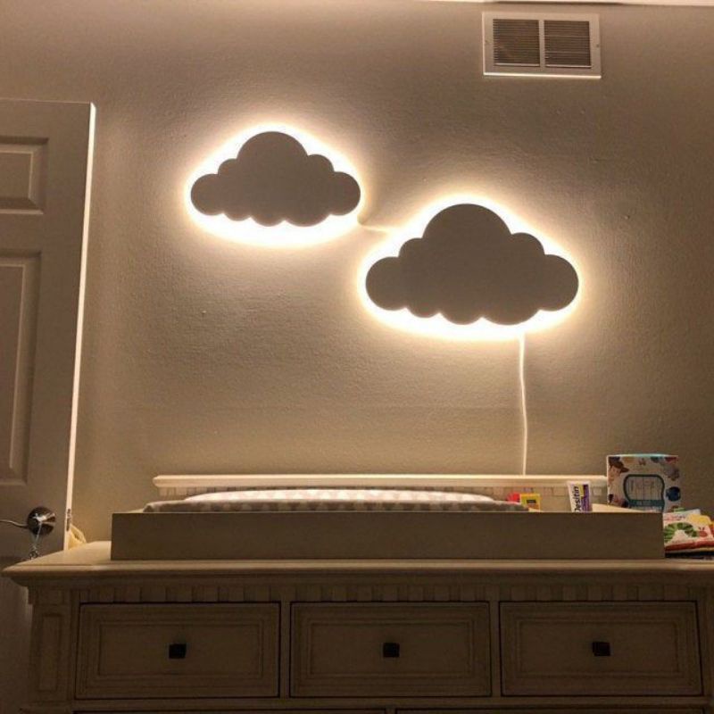 lampu tidur unik | lampu tidur awan | hiasan dinding | lampu hias LED | lampu tidur kamar anak lampu