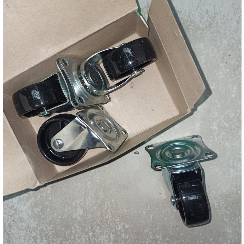 4 Pcs Roda Gepeng 2" SG 50 Karet Roda Koper Kursi Troli