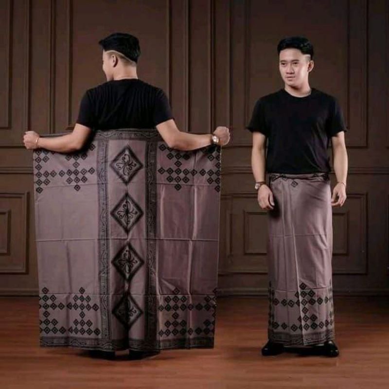 SARUNG PRIA TERBARU MOTIF TEROMPAH SHOLAT DEWASA SARUNG MOTIF BALIMUN SARWON-Jordancream