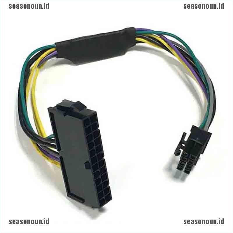 【sea】24 Pin Female to DELL Optiplex Server Motherboard 8 Pin Male Adapter Power Cable