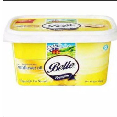 

Belle margarin sunflower oil vegetable fat spread 500gr