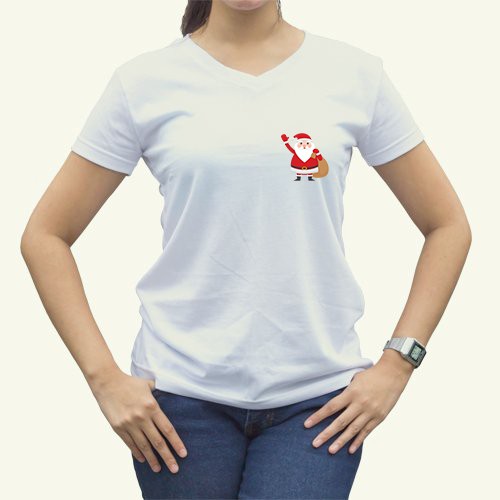 kaos wanita natal / kaos natal / santa claus