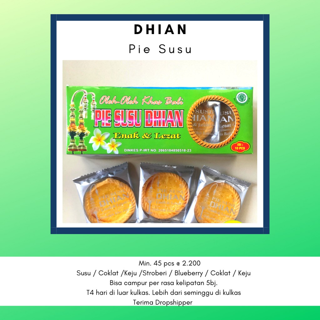 

Pie Susu Dhian Bali - Grosir