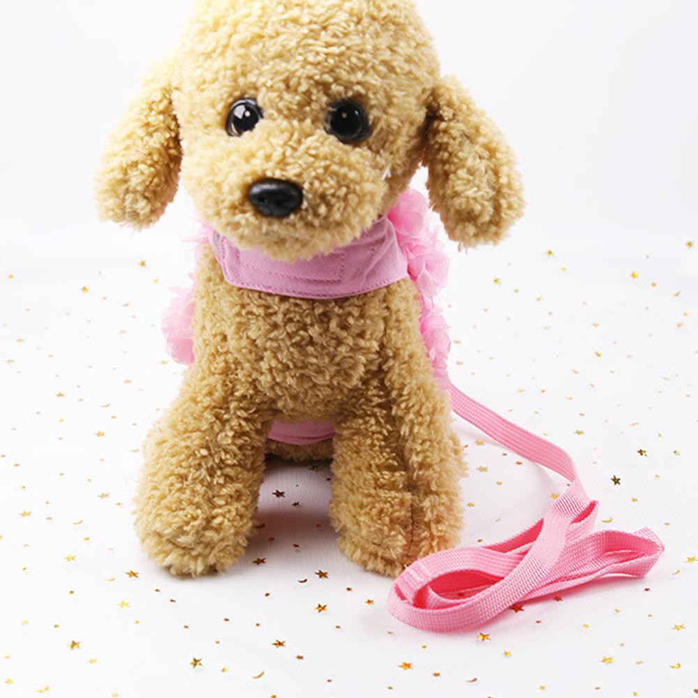 Aolvo Rompi Harness Bunga Petal Warna Pink Untuk Anjing Kucing