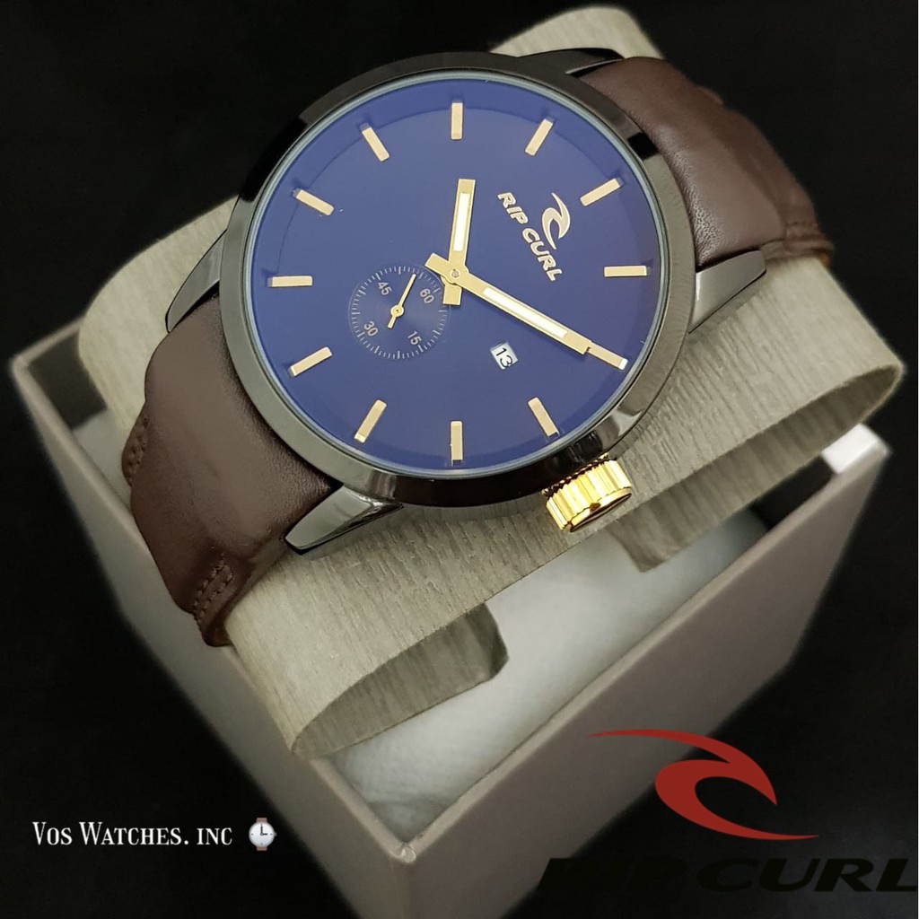 Jam Tangan Cowok Ripcurl R9552C Chrono Second Include Box dan Baterai Cadangan