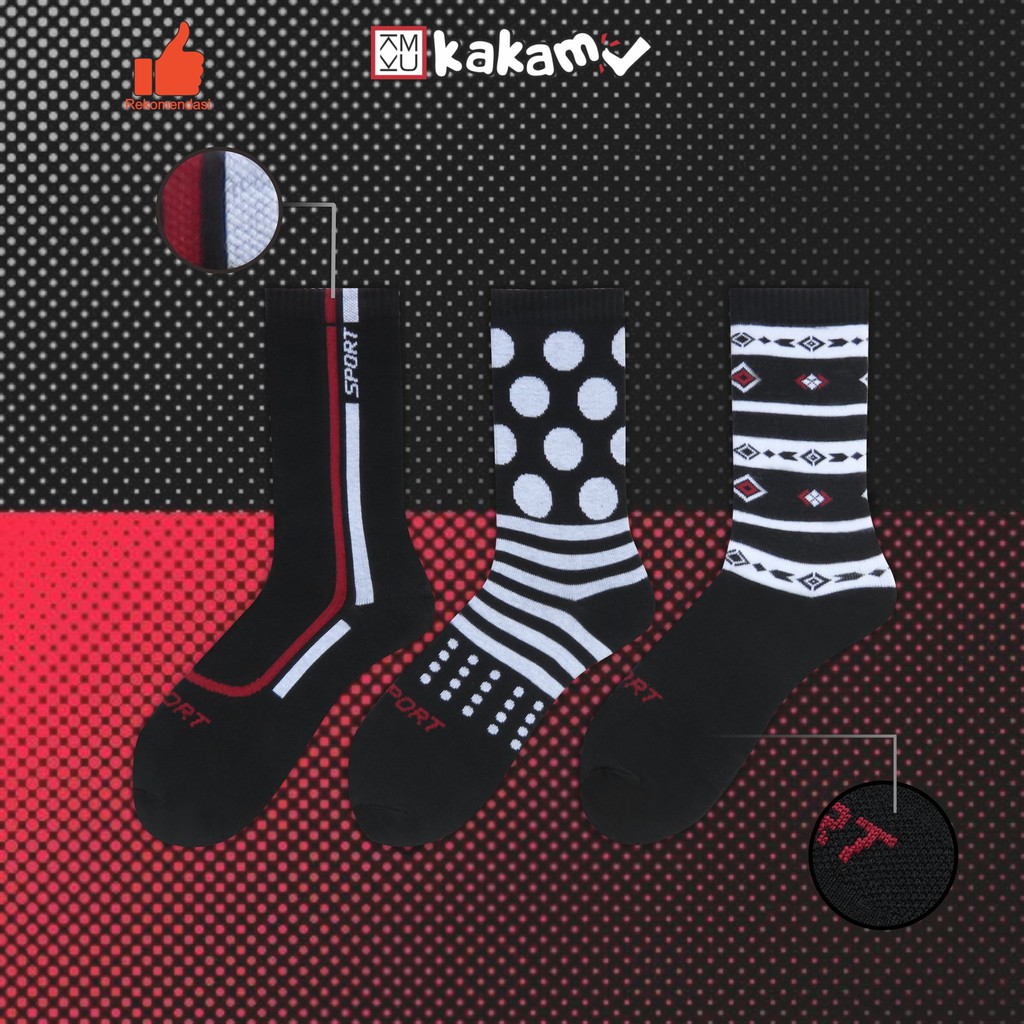 Kakamu Kaos Kaki Sport Dewasa / Sepeda / MTB/ Roadbike / Gravel