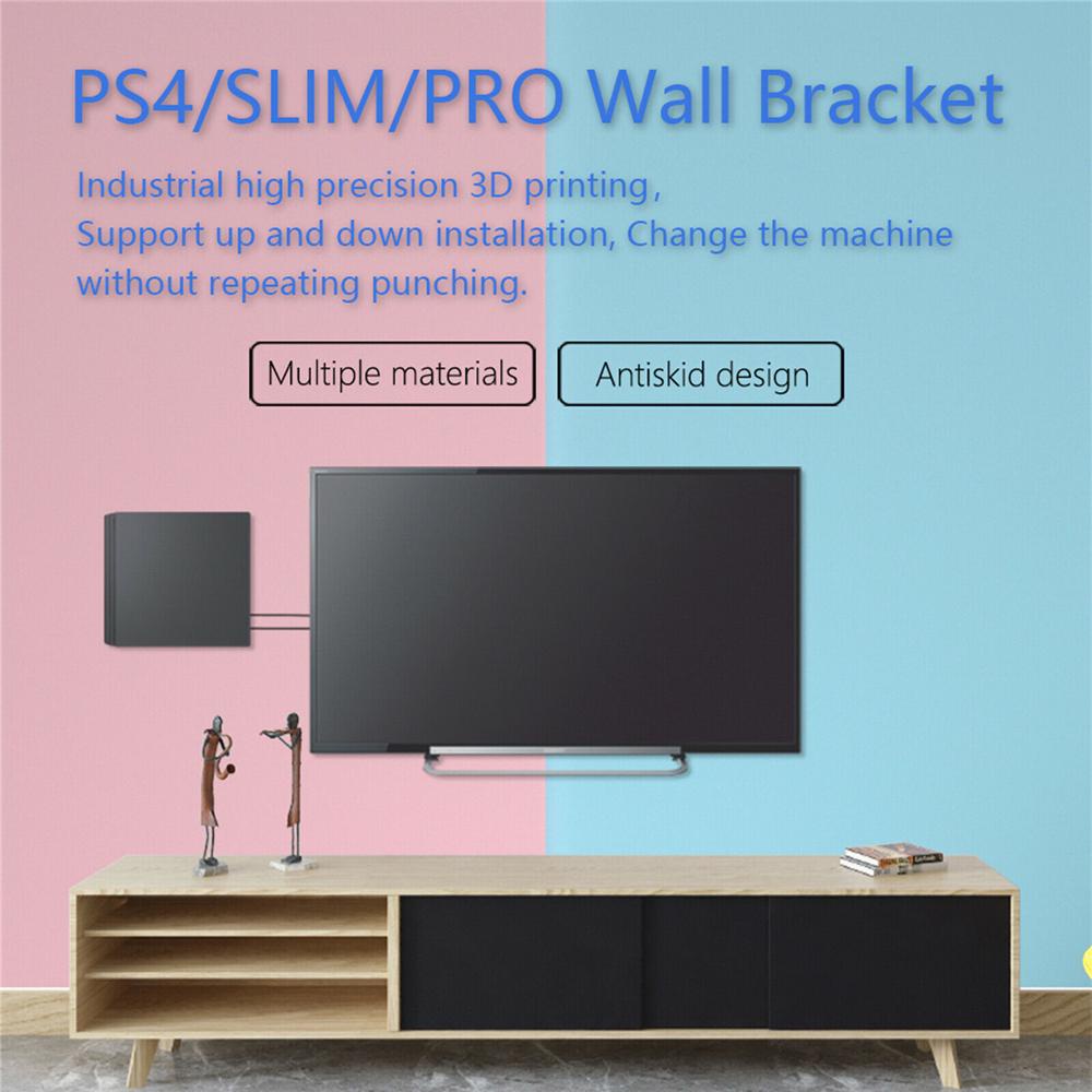 POPULAR Bracket Aksesoris Tempel Dinding Populer Set Rak Host Untuk Untuk Sony PlayStation4 PS4 Slim Pro