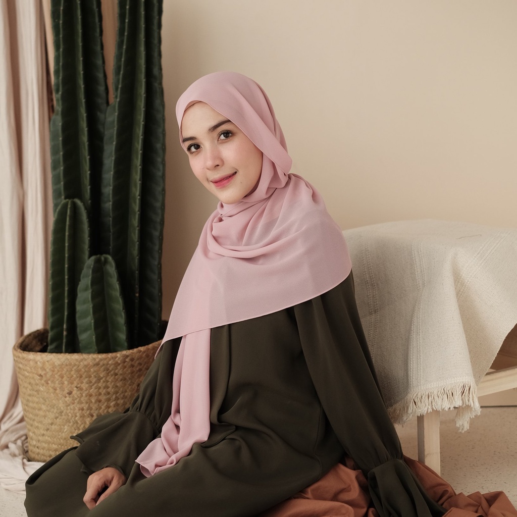 Lozy Hijab - [Defect] Bawal Shawl ( Hijab Pashmina )-Light Purple