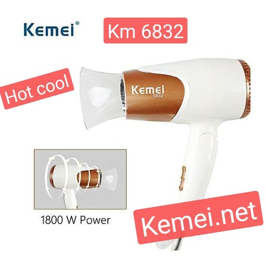 Kemei Km-6832 Professional Hair Dryer pengering rambut kemei