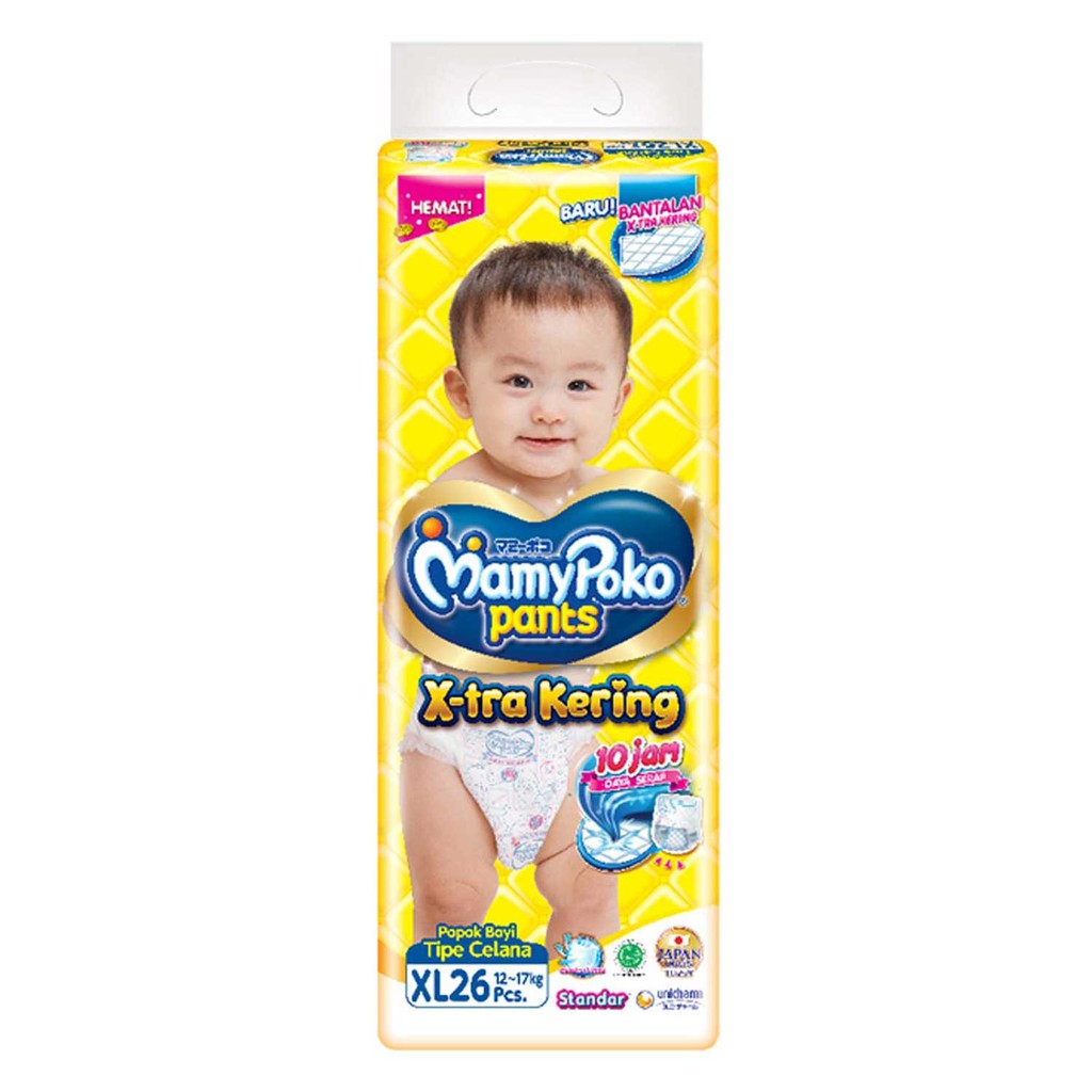 MAMYPOKO STANDAR XTRA KERING DIAPERS PANTS XL26