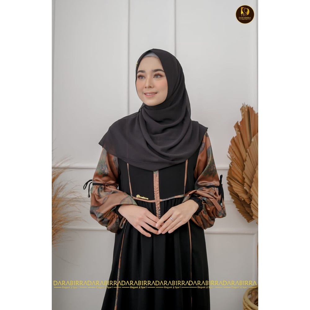 Gamis + Jilbab Darabirra casual Syari Premium Terbaru 2022 |  | JETBLACK NEW MOTIF