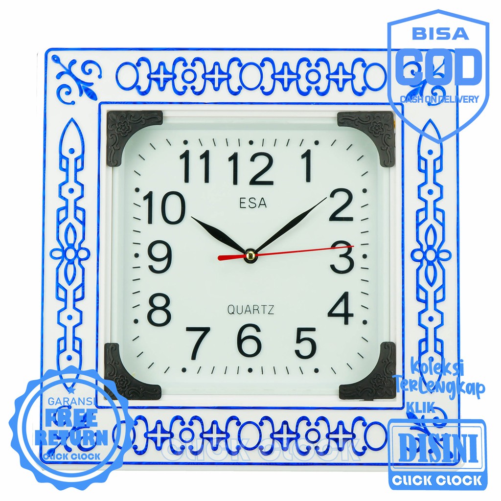 Jam Dinding Unik Polos Minimalis Wall Clock Murah Bagus 311