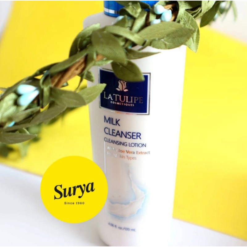 La Tulipe milk cleanser lotion with aloe vera extract