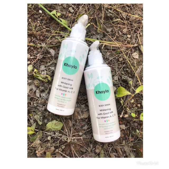 PROMO Khayla Body Serum Whitening with Goat Milk Plus Vitamin A, C, E