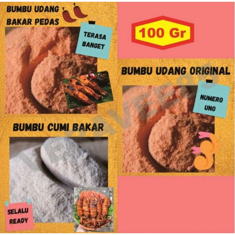 

Bumbu Tabur Rasa Udang Seafood ↑ Bubuk Instan Cumi Bakar ↑bumbu Murah Enak ↑Bumbu tabur rasa udang ↑bumbu praktis ↑ 100gram