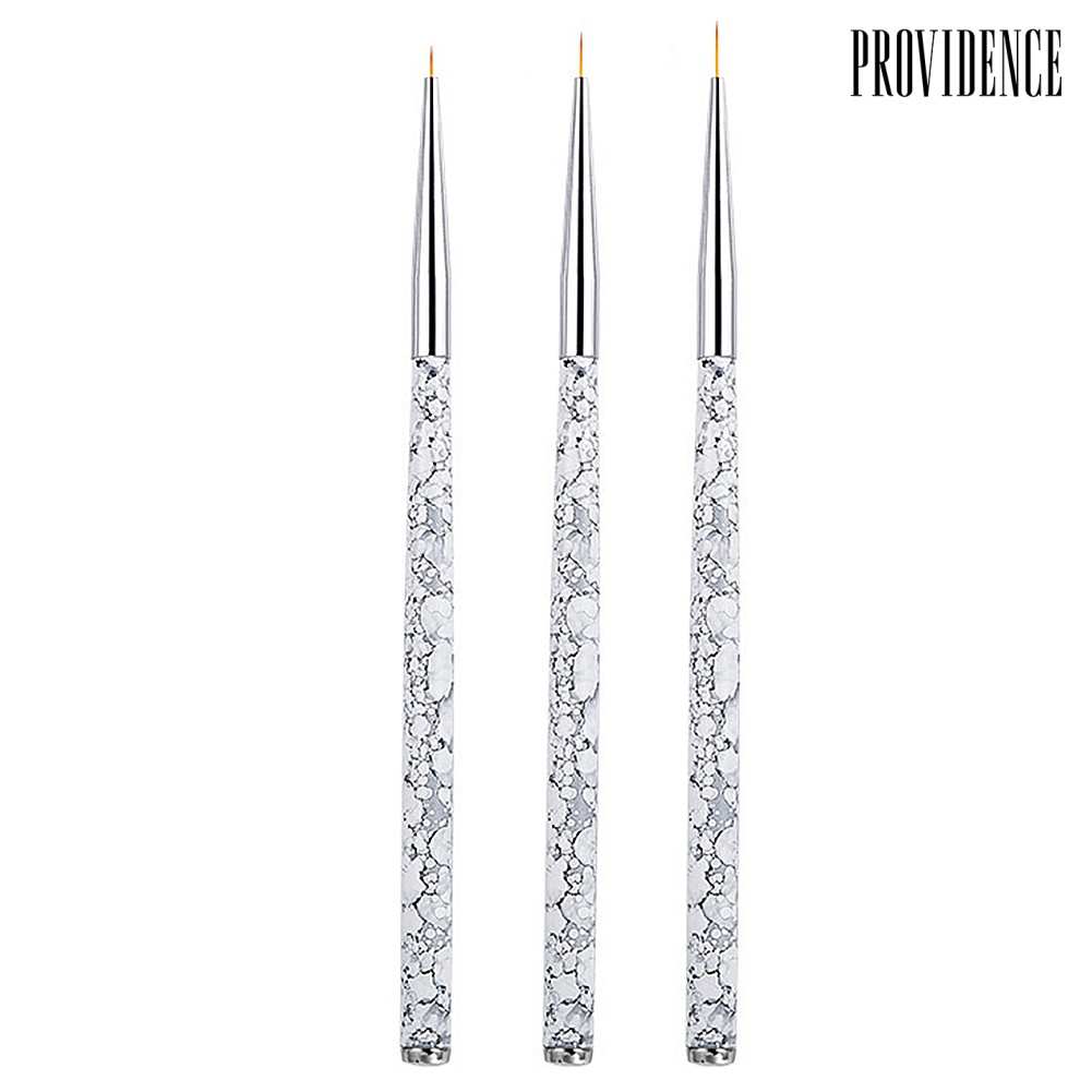 Providence 3Pcs Nail Art Drawing Pen Brush Painting Flower UV Gel Polish Manicure Tools Set