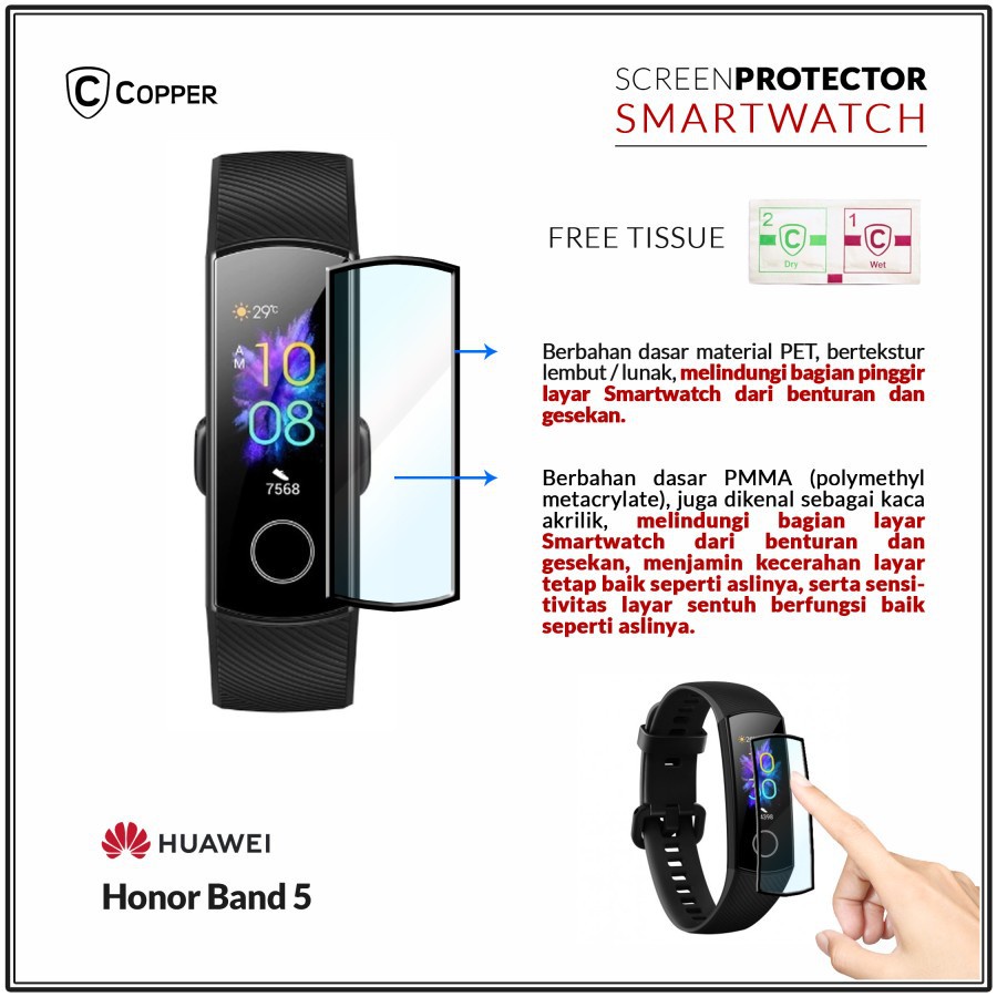 Honor Band 5 - Copper Polymer Nano Pmma
