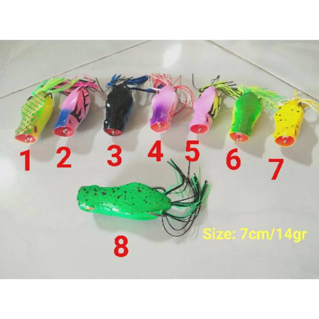 Umpan SOFT FROGY POPPER 7cm