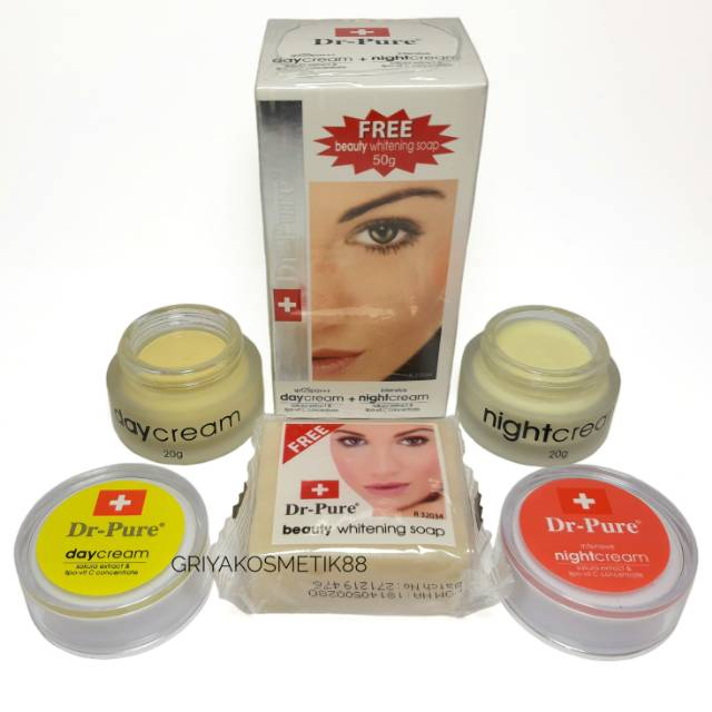 PAKET CREAM DR PURE SET FREE SABUN BPOM