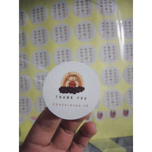 

(1000pcs) sticker rainbow aesthetic thank you