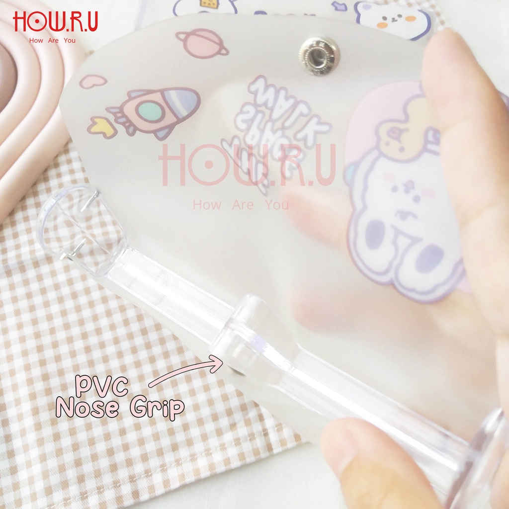 HOW.R.U | Tempat Kotak Kacamata Estetik / Glasses Case Semi Hardcase Gaya Korea Lucu