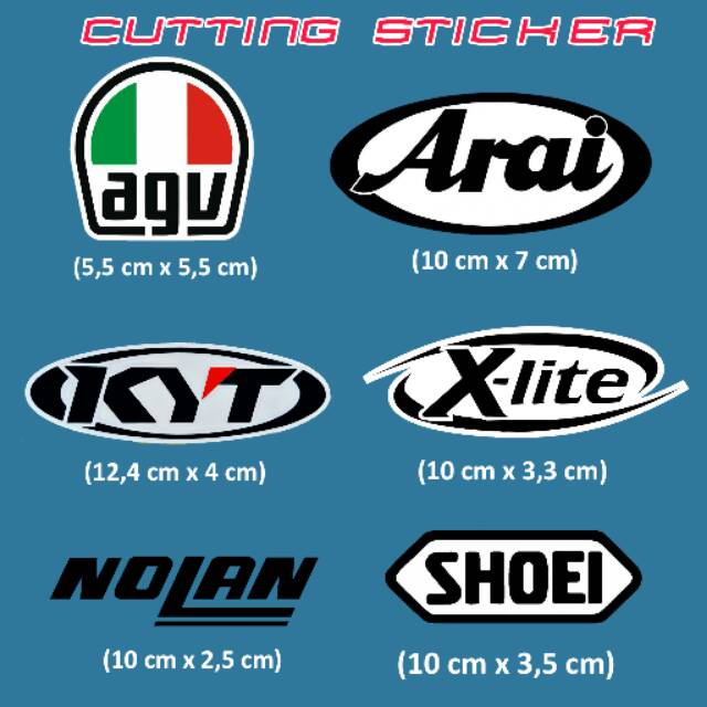 Sticker helm logo helm custom repair