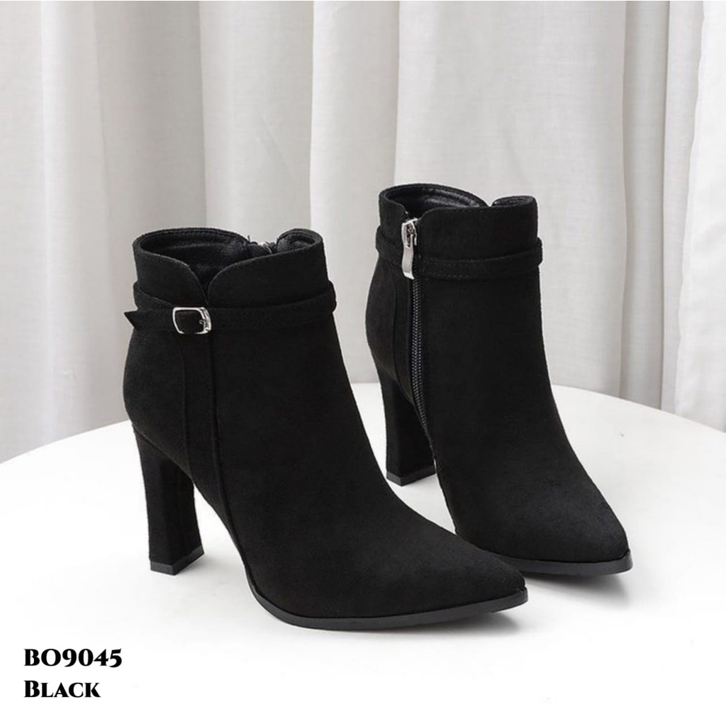 RESTOCK WYN SEPATU HEELS BOOTS KOREA KUALITAS IMPORT BO9045