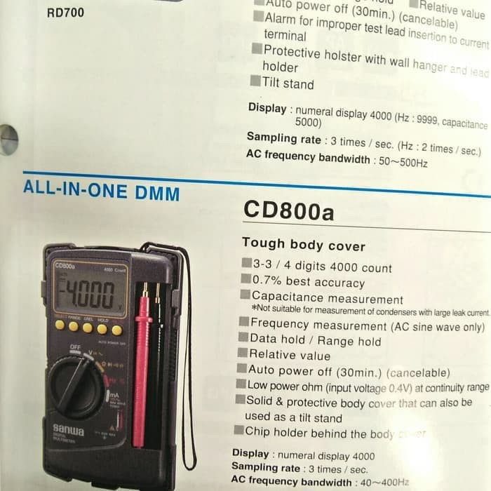 Multitester Digital Sanwa 800A
