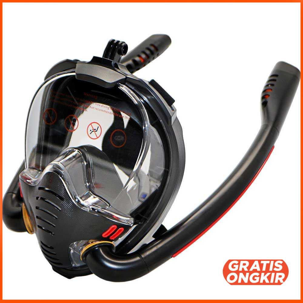 Kacamata Full Face Diving Snorkeling L XL - H7