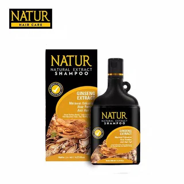 [BPOM] Natur Natural Extract Shampoo Ginseng Aloe Tea Tree | Natur Hair Mask | Natur Hair Tonic