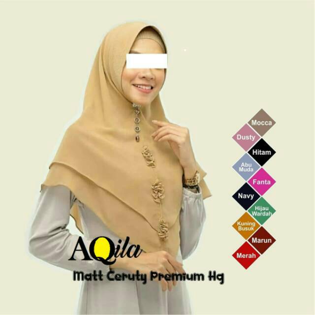 Kerudung Jilbab Khimar Aqila qualitas ORIGINAL