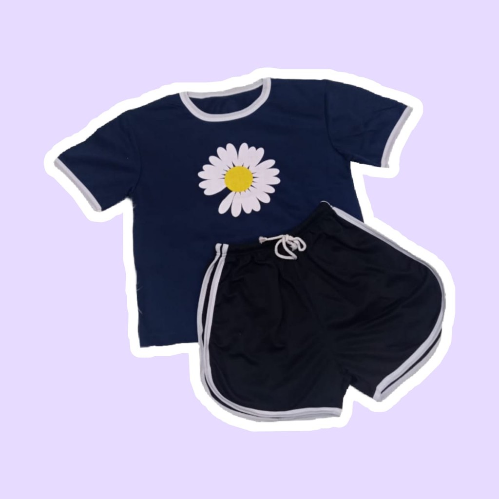 CHERYLPICK set kaos daisy dan celana muniko