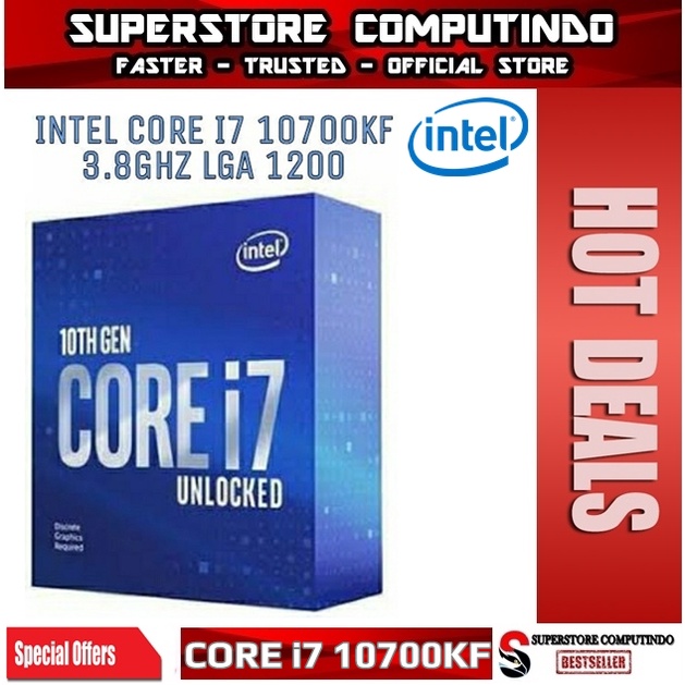 Processor Intel Core i7 10700KF 3.8 GHz BOX Socket 1200 NEW ITEM !!!