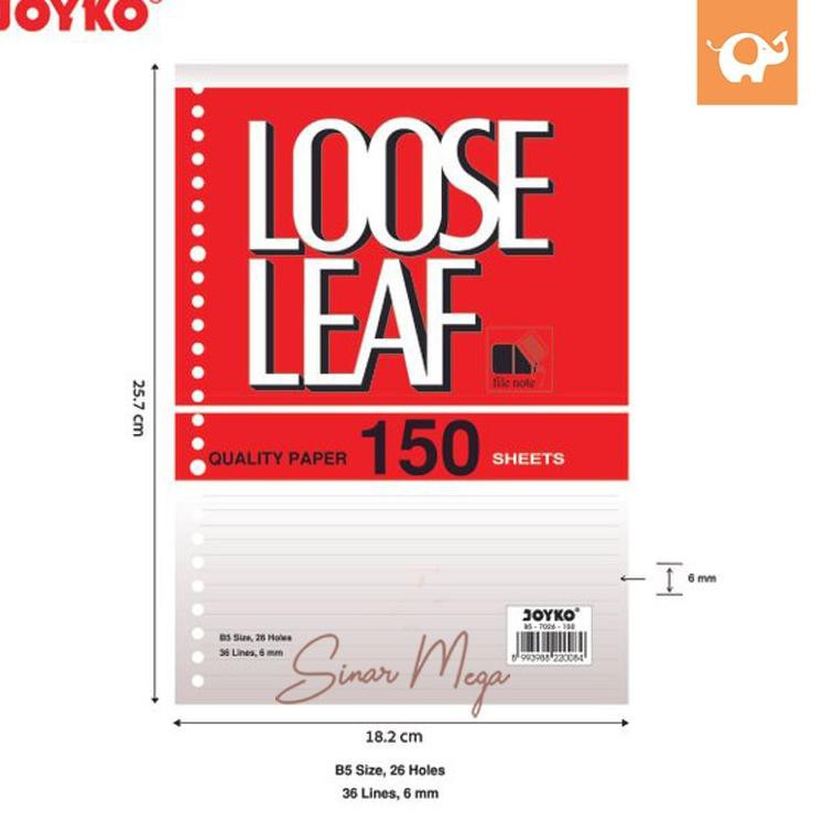 

[ART. 493] Joyko isi Loose Leaf B5 7026 150 sheet / Refill Binder 26 ring