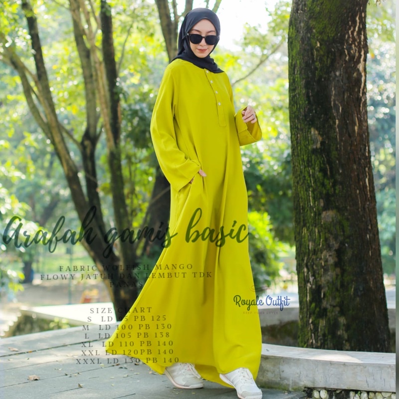 Gamis Arafah Basic Dress Original Royale Hijab