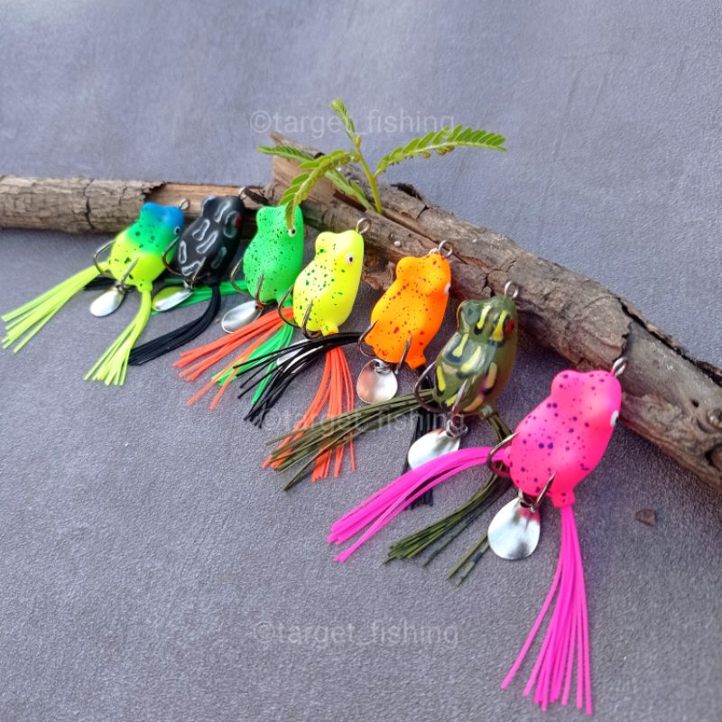 Soft Frog Skirt &amp; Blade UL Impor - Umpan Casting Gabus / Haruan