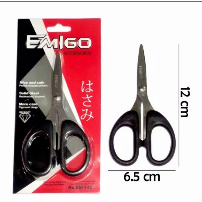 

Gunting Emigo Hitam Ukuran Kecil