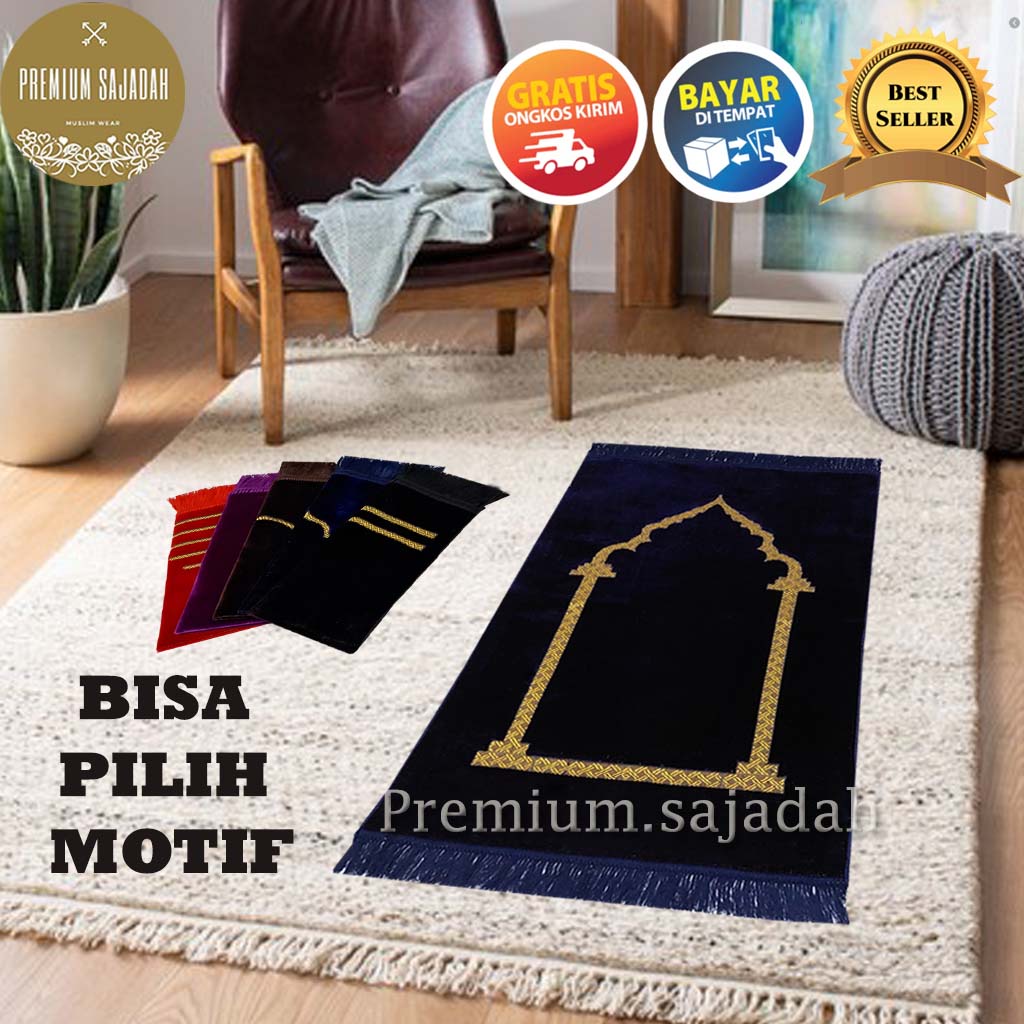 Sajadah Turki Premium Motif Polos Minimalis 35 X 60cm Sajadah Hantaran Sejadah Mini Anak Bulu Tebal