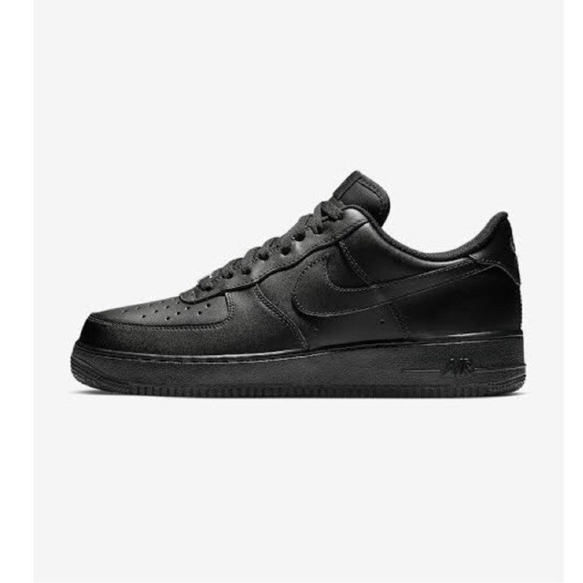 NIKE AIR FORCE 1 LOW TRIPLE BLACK FULL BLACK ORIGINAL