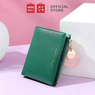 MINISO Dompet  Wanita Pendek Zipper Ritsleting Liontin 