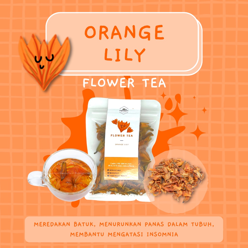 

Orange Lily Flower Tea / Teh Bunga Lili / Teh Herbal