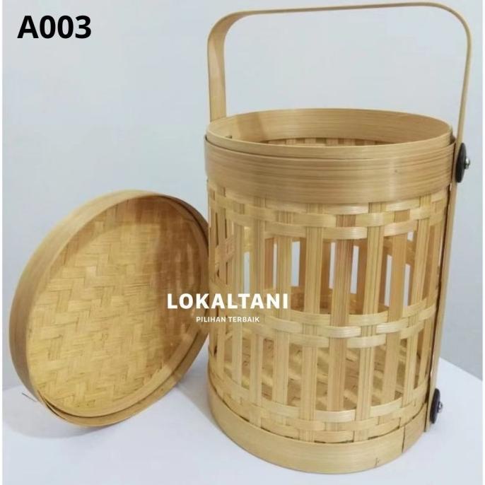 

Hampers Bambu/Keranjang Anyaman/Anyaman rantang motif pagar