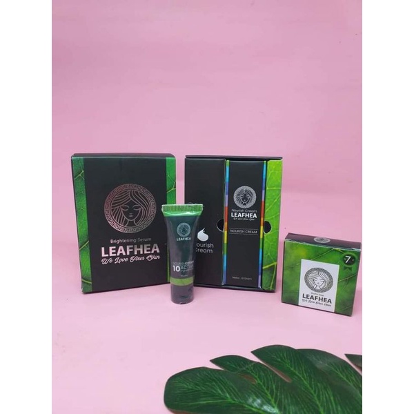 Leafhea Paket Lengkap Skincare Leafhea (1pcs Sabun, 1pcs Serum & 1pcs Cream) Aceh