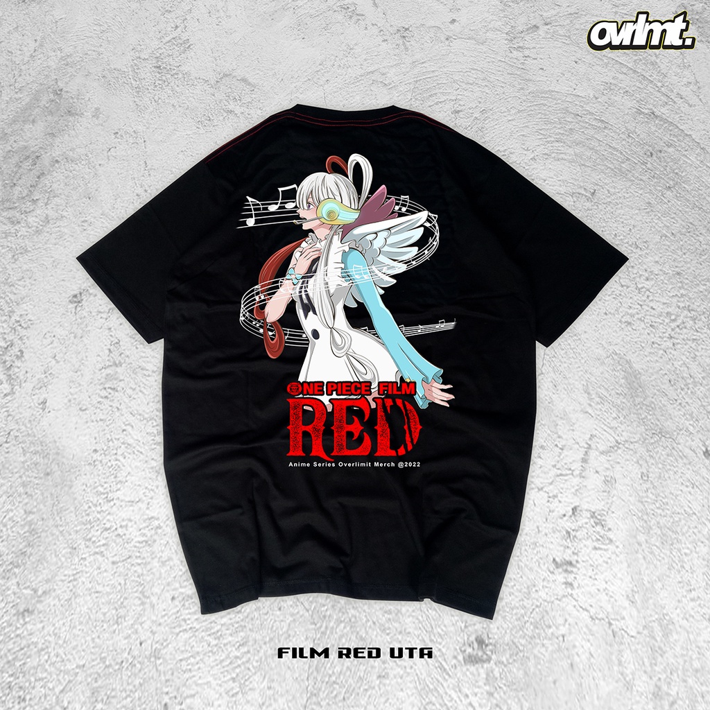 OVERLIMIT UTA T-SHIRT OVERSIZE | KAOS OVERSIZE | FILM RED | UTA | ONEPIECE